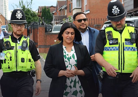 Justice Secretary Shabana Mahmood (second left) said the new measures are intended to ensure that “crime does not pay”.