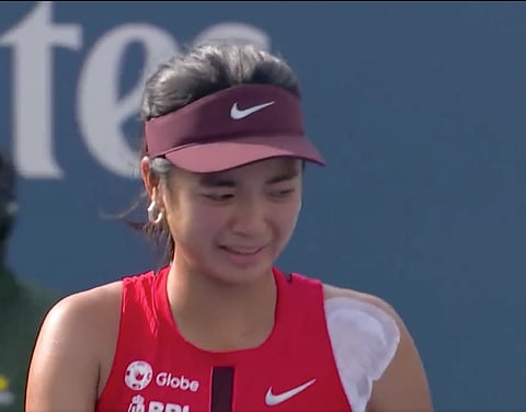 Alex Eala breaks into tears after her first historic win at the US Open