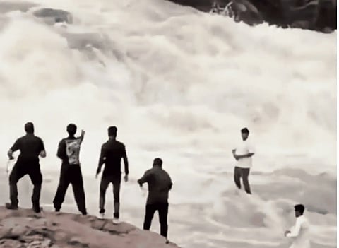 Tragic fall: YouTuber swept away while filming reel at Odisha waterfall in India