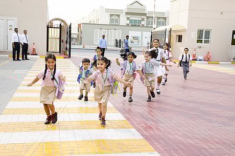 First day after summer break at Delhi Private school in Sharjah.