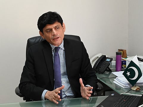 Ali Zeb Khan, Trade and Investment Counsellor at the Pakistan Consulate General in Dubai, during an interview with Gulf News.