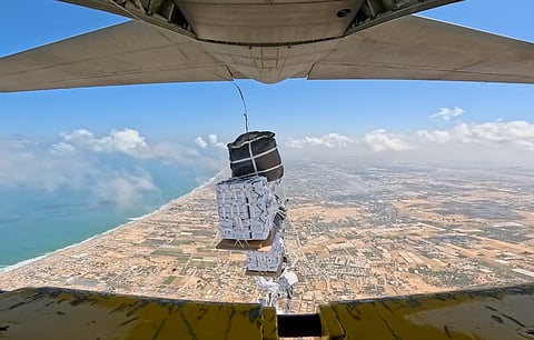 UAE conducts 81st airdrop of aid over Gaza Strip