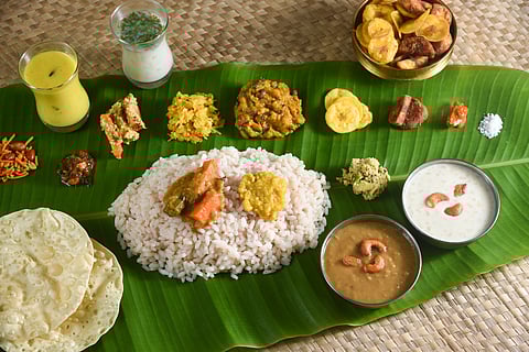 Several hotels, restaurants are serving the legendary Onam Sadhya, that’s a 26-dish vegetarian spread laid out on a traditional banana leaf.