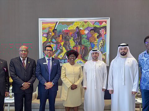 The DOCKTOUR delegation meets with Dr Silvia Lutucuta, Angola's Minister of Health, during their state-level visit