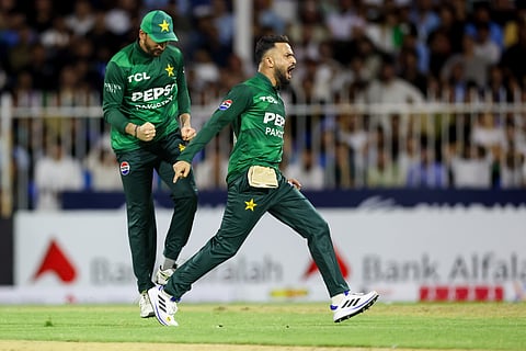 Pakistan spinner Mohammad Nawaz etched his name in cricketing history with a sensational hat-trick in the tri-series final against Afghanistan at the Sharjah Cricket Stadium.