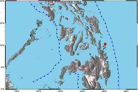 5.1 magnitude quake strikes off Surigao Del Norte