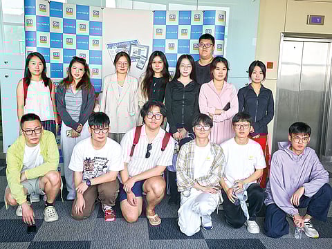 Shenzhen University students explore the world of journalism at Gulf News