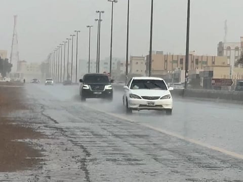 Rain was reported in Thoban (Fujairah), Al Dhaid and Al Madam (Sharjah), stretching to Masafi and Marbad in the east.