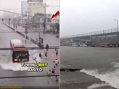 The contractors seen behind multi-billion-peso flood control projects (many were no-shows at the Senate probe) are the flavour of the month. Screengrabs show flooded streets in the Philippines.