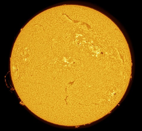 UAE telescope reveals Sun’s powerful flares and dark sunspots