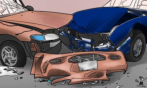 Chaitanya Tarre, 23, died on the spot, while Rishiteja Rapolu, 21, succumbed at the hospital. Illustrative image.