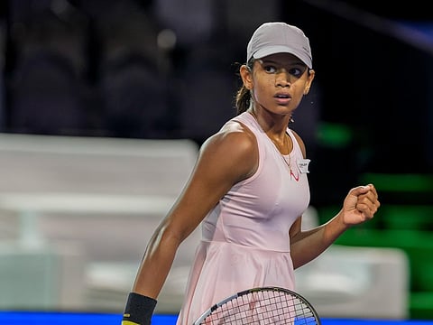 Indian teenager Maya Rajeshwaran Revathi clinched the first set against No 2 seed Hannah Klugman, but couldn't sustain and lost in three sets in the second round.