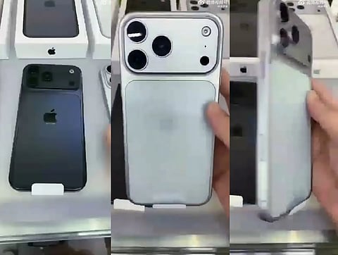 Alleged iPhone 17 dummy models flaunt a muted palette and a show-stopping, full-width camera bar that’s got everyone talking.