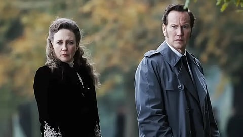 Vera Farmiga and Patrick Wilson in The Conjuring: Last Rites