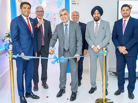 Launch of Thumbay Institute of LASIK & Eye Surgery at Thumbay Medicity, Ajman. By Dr. Mohamed Hesham, Medical Director & Consultant Ophthalmologist at Magrabi Health Eye Hospital and Mr. Akbar Moideen Thumbay, Vice President – Healthcare Division - Thumbay Group.