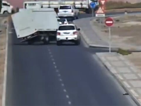 Failing to check before entering roads carries Dh400 fine, 4 black points, Abu Dhabi Police warn