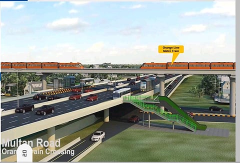 The 11-km signal free express way to reduced travel time and ease congestion in Lahore. Photo for illustrative purpose only
