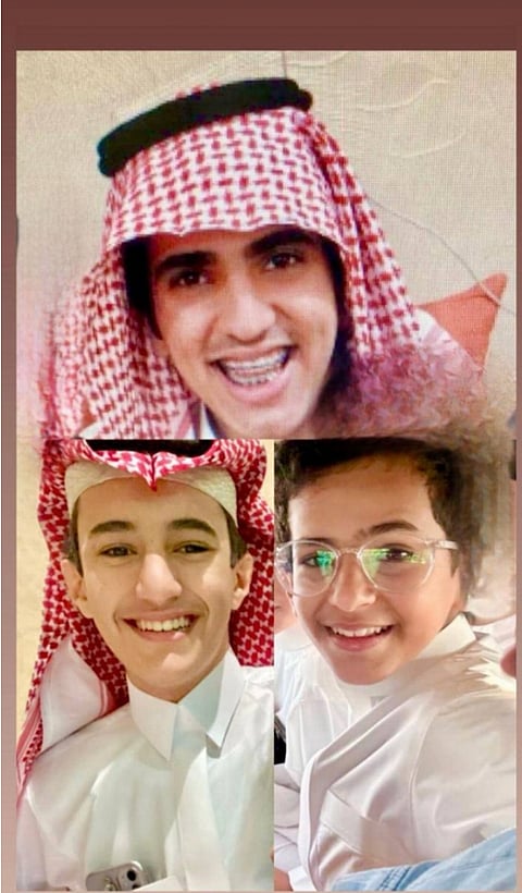 Mohammed and Hassan with their cousin.