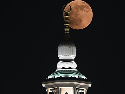 Blood Moon photos from Makkah shared on SPA’s social media, bringing the eclipse to followers worldwide.