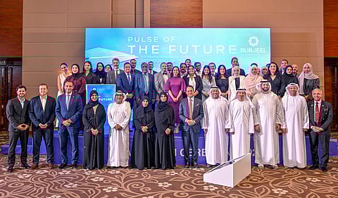 Medical graduates and trainees during the completion ceremony of the eighth batch of Burjeel Holdings' Internship Program