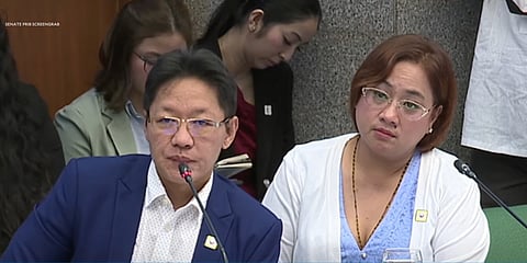 Bombshell: The Discaya couple during their Philippine Senate testimony on Monday (September 8, 2025). In a sworn statement, Sarah and Pacifico “Curlee” Discaya, contractor-owners of at least 9 companies, read before the Senate Blue Ribbon Committee the names of high-profile politicians allegedly involved in kickbacks, including what one Filipino congressman claimed as previously "unmentionable", House Speaker Martin Romualdez, the president's cousin.