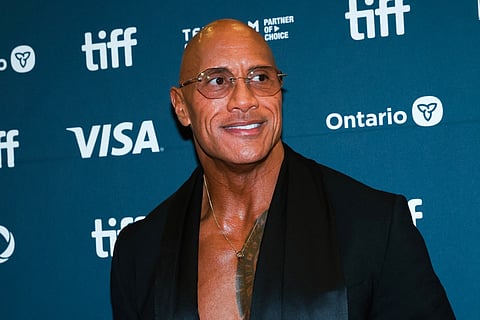 US actor Dwayne Johnson attends the premiere of "The Smashing Machine" at the Princess of Whales Theatre during the Toronto International Film Festival (TIFF) in Toronto, Ontario, Canada, on September 8, 2025.