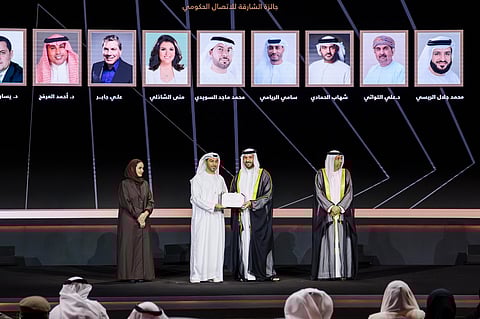 Sultan bin Ahmed Al Qasimi honours winners of the 12th Sharjah Government Communication Award
