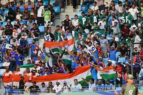 Fans revel in the India-Pakistan excitement at Dubai International Stadium during Sunday’s DP World Asia Cup match.