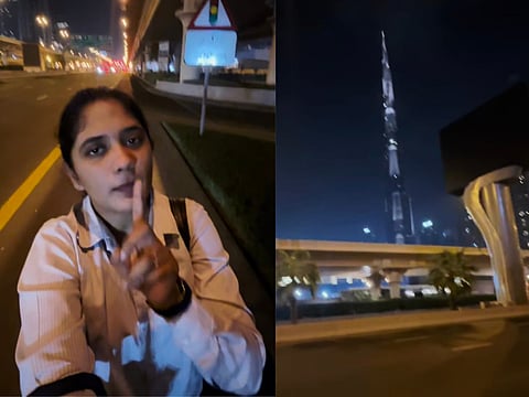 Viral video: Woman applauds safety in Dubai during a late night walk