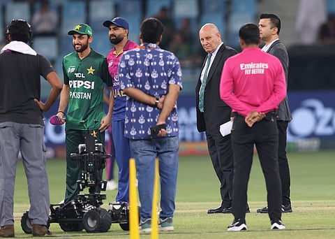 Andy Pycroft at the Dubai International Cricket Stadium.