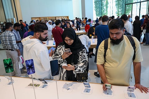 Shoppers flock to Dubai Mall as new iPhone hits stores