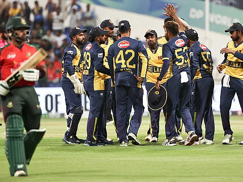 Asia Cup match between Bangladesh and Sri Lanka at the Sheikh Zayed Cricket Stadium in Abu Dhabi on September 13, 2025.