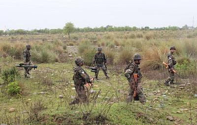 Officials said that the joint forces started the operation in the Malhar area of Kathua after the suspected terrorists were sighted in Dragal village.