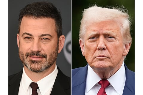 Jimmy Kimmel and US President Donald Trump