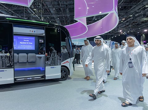 Sheikh Hamdan reviews ‘Dubai Future Ride’ at Self-Driving Transport Congress
