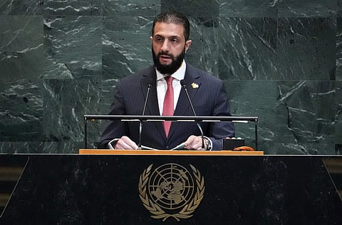 After six decades of dictatorship that killed 1 million people and tortured hundreds of thousands, “Syria is reclaiming its rightful place among the nations of the world,” Ahmad Al Sharaa told the international community.