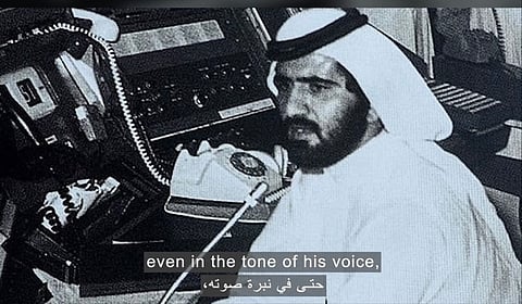 A screengrab from the documentary shows Sheikh Mohammed negotiating with the terrorists who hijacked Japan Airlines Flight 404 in July 1973.