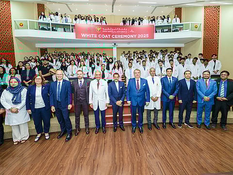 Gulf Medical University’s White Coat Ceremony 2025 welcomes 1,189 future healthcare professionals