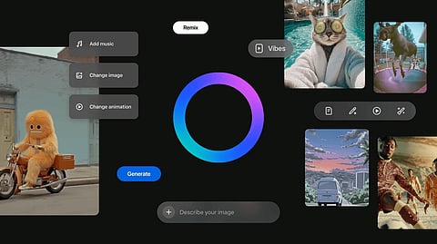 With Vibes, users can bring their ideas to life with new AI visual creation tools or remix an existing video by adding music or changing the style.