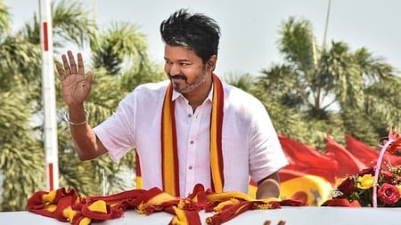 Tamil actor Vijay before the rally turned violent and claimed 39 lives due to crowd control issues