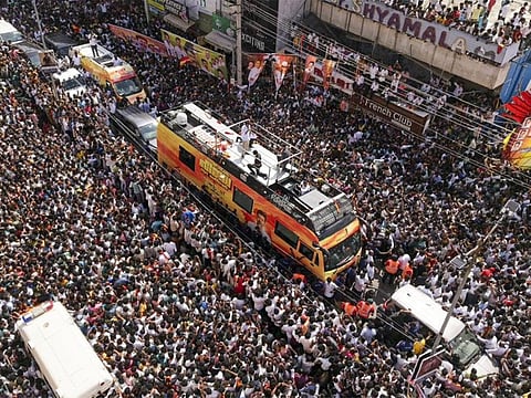 38 killed, dozens injured in crowd surge at Vijay’s political rally in Karur, Tamil Nadu