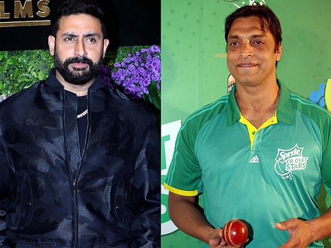 Abhishek Bachchan and Shoaib Akhtar