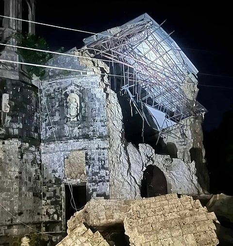 The magnitude 6.7 earthquake that struck on Tuesday night damaged the Archdiocesan Shrine of Sta. Rosa de Lima in Cebu, in central Philippines. Damage to structures also reported.