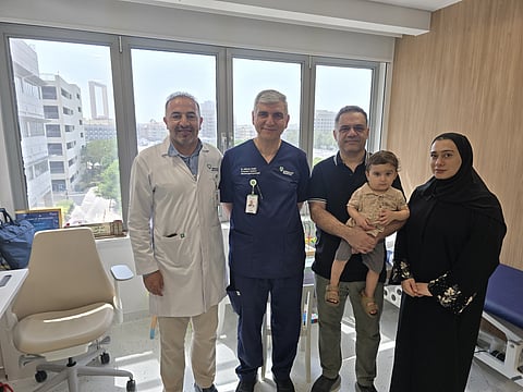 American Hospital Dubai triumphs in treating rare facial tumour in 1-year-old