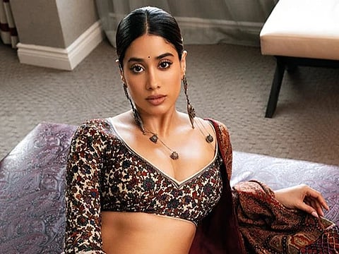 Janhvi Kapoor wears a Resham inspired