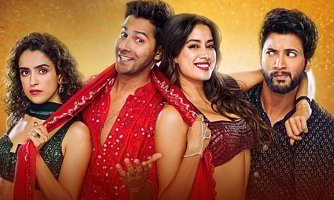 The story goes like this: Rohit Saraf and Sanya Malhotra, who play the exes of Janhvi Kapoor’s Tulsi and Varun Dhawan’s Sunny, are set to marry each other.