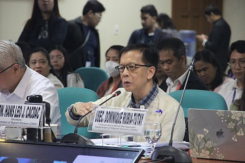 Migrant Workers Secretary Hans Cacdac