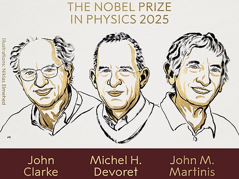Trio wins physics Nobel for quantum mechanical tunnelling