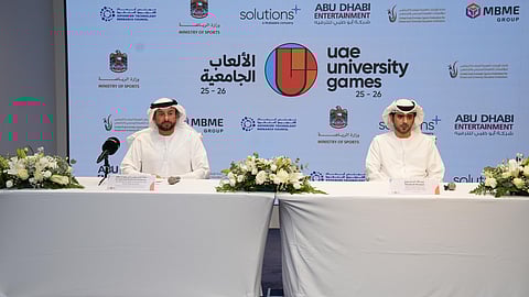 Sheikh Suhail Bin Butti Al Maktoum, Assistant Under-Secretary and Abdullah Al Mansoori, Acting Head of ADEC.