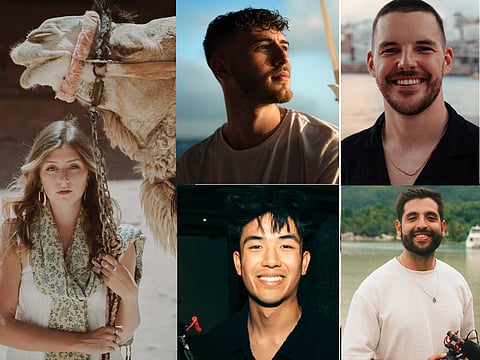 Class of 2025: Olessia, Hugo, Arthur, Mathias, and Ethan - Content Creators who graduated from Beautiful Destinations Academy, backed by the Dubai Department Of Economy and Tourism, with flying colours
